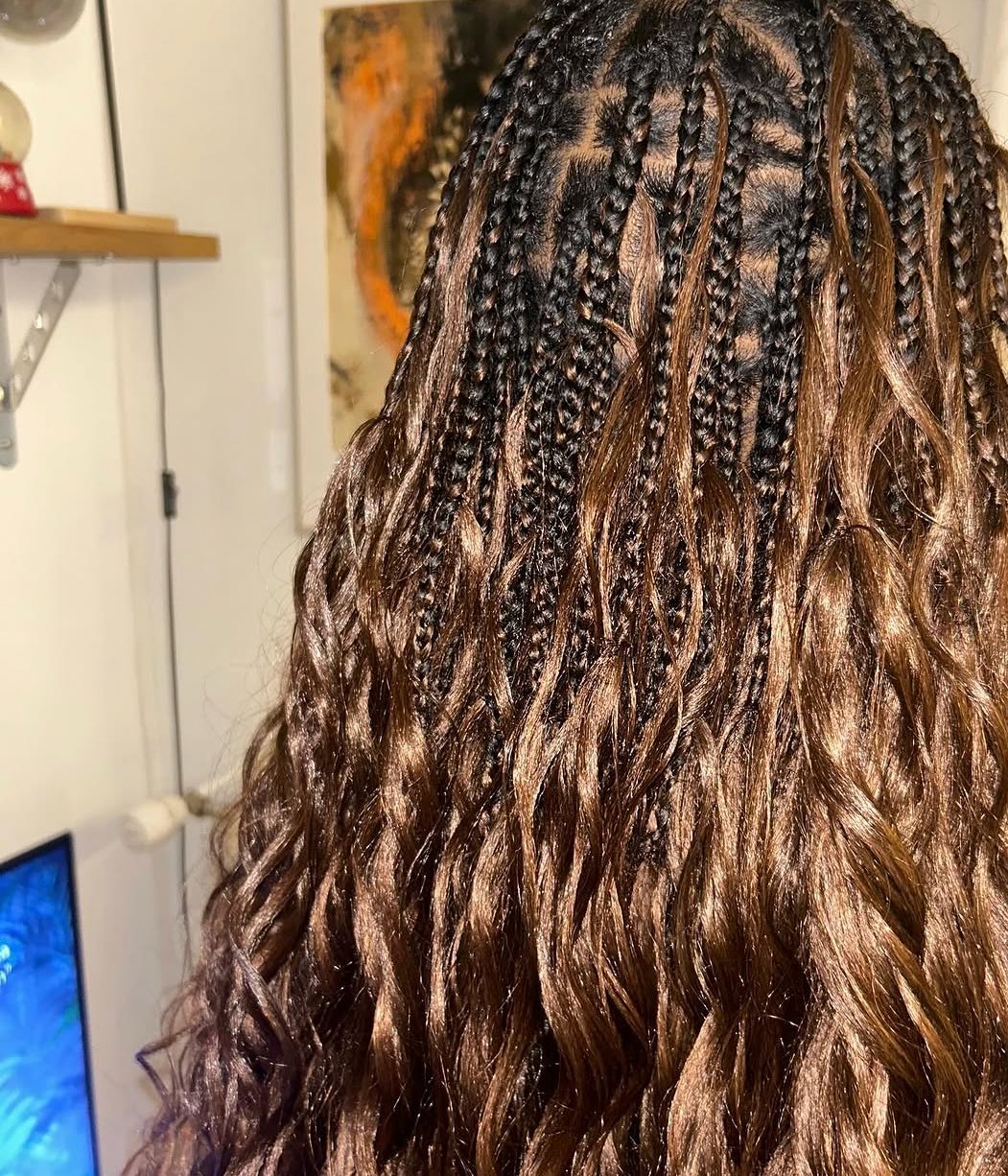 Boho French Curl Braids